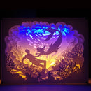 New Novelty Night Light Totoro Paper-cut Atmosphere Lamp 3D Paper Carving Art Decoration Lamp USB Power for Living Room Bedroom