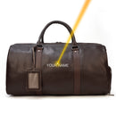 Big Capacity Genuine Leather Travel Bag For Men Women Soft Black Cowhide Casual Travel Duffel Large Luggage Weekend Shoulder Bag