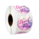 500pcs Round Labels Kraft Paper Thank You Sticker Dragees Candy Bag Flower Gift Box Cake Boxes and Packaging Wedding Stickers