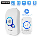 Fuers M557 Doorbell Waterproof Wireless Chime Home Doorbell  Intelligent 32 Songs Smart Doorbell Alarm With Battery