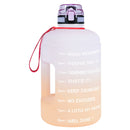 QuiFit 128oz 73oz 43oz 1 Gallon Water Bottle With Time Markings Filter Net Fruit Infuse BPA Free Motivational Sports Drink Jug