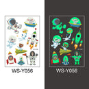 Tattoo Stickers Luminous Child Kid Temporary Fake Tattoos Glow Paste on Face Arm Leg for Children Body Art Mermaid Sticker