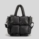 Fashion Large Tote Padded Handbags Designer Quilted Women Shoulder Bags Luxury Nylon Down Cotton Crossbody Bag Winter Purse 2022
