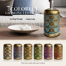 Metal Aromatherapy Machines 260ml Essential Oils Diffuser Air Humidifier 7 Colors Night Light Auto Shut Off Timer Office Bedroom