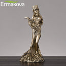 ERMAKOVA 大尺寸树脂蒙眼希腊财富女神福尔图娜雕像普路托幸运财富雕塑办公礼品家居装饰