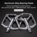 ROCKBROS MTB Cycling Ultralight Pedal Bike Bicycle Sealed DU Bearing Pedals Aluminum Alloy CRMO Non-slip Cleat Bike Part Pedals