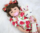55cm Full Silicone Body Reborn Baby Doll Toy For Girl Vinyl Newborn Princess Babies Bebe Bathe Accompanying Toy Birthday Gift