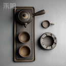 粗陶暖茶炉日式手工复古温茶器茶壶陶瓷功夫茶具暖茶套装