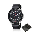 NAVIFORCE Mens Watches Top Luxury Brand Fashion Sport Watches Men Waterproof Quartz Clock Male Army Military Leather Wrist Watch