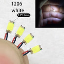 40颗/批 0402 0603 0805 1206 LED SMD 带线，适用于火车模型 HO N OO 比例，红黑线预焊微型利兹，透视模型铁路