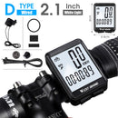 WEST BIKING Cycling Speedometer Digital Large Screen Waterproof LCD Backlight Wireless and Wired Bike Odometer Bicycle Computer