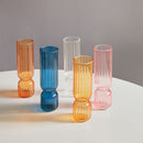 Nordic Glass Vase Small Glass Bubble Vases Flower Arrangement Home Decoration Accessories Modern Living Room Ornament