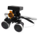 Dental Loupes Dental Magnifier Dental Lab Medical Loupes Magnification Binocular 2.5/3.5x420 Headlight Headlamp 5W Set Metal Box