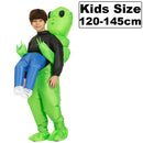 Adult Kids Astronaut Alien Inflatable Costumes Funny Mascot Cartoon Anime Fancy Dress Suit Purim Halloween Party Cosplay Costume