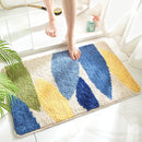 3D Plant Design Flocking Bathroom Mat 1pcs Absorbent Floor Carpet Doormat Bath Mats Home Hallway Mat Toilet Rug Kitchen Carpets