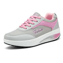 Women Vulcanized Shoes Platform Low-top Shake Shoes Mesh Heightening Casual Sneakers Light Concise Loafers Non-slip Soft Bottom