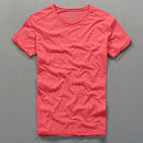3007 Cotton T-shirt Men Excellent Quality Slub Cotton Solid Color Summer Japan Style Harajuku Male Comfortable Soft Pullover Tee