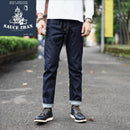 SauceZhan 310XX-HS 男士牛仔裤 赤耳防缩水牛仔裤 原色靛蓝 修身版型 14.5 盎司