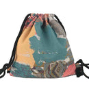 2022 Women Fabric Backpack Female Gypsy Bohemian Boho Chic Aztec Ibiza Tribal Ethnic Cottage Soft Brown Drawstring Rucksack Bags