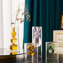Nordic Home Decor Glass Vase Living Room Decoration Flower Vase Transparent Home Decorations Decorative Glasses Gifts