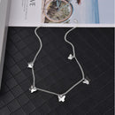Bohemian Girl Cute Butterfly Rhinestone Letter Necklace Girl Necklace for Women BABY HONEY ANGEL Short Trend New Jewelry Gift