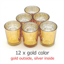 ERMAKOVA 6/12 Pcs Votive Candle Holder Mercury Glass Tealight Candle Holder for Wedding Parties Hotel Cafe Bar Home Decoration