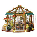 CUTEBEE DIY Dollhouse Wooden Miniature Mini Doll House with Garden to Build Furniture Kit Casa Toys for Children Birthday Gift