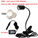 UVA+UVB 3.0 Reptile lamp Set with Clip-on Bulb Lamp Holder and Thermometer Hygrometer Turtle Tortoises Basking Heating Lamp Kit