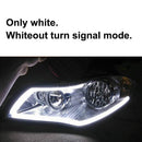 ANMINGPU 1pair Sequential DRL LED Strip Turn Signal Light Yellow Bright Flexible Drl Led Daytime Running Light for Car Headlight
