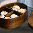 木制饭盒日式便当饭盒食品容器小水果寿司饭盒儿童学校饭盒旅行野餐餐具
