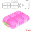 Tcare Travel Pill Organizer Moisture Proof Pills Box for Pocket Purse Daily Pill Case Portable Medicine Vitamin Holder Container