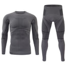 Warm Autumn Winter Long Sleeve Outdoor Thermal Underwear Set Fleece Slim Fit Army Tactical Hiking Military Clothes Top + Pants C