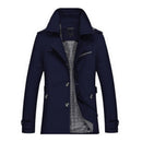 Business Jacket Mens Fashion Spring Men Long Cotton Windbreaker Jackets Overcoat Male Casual 2022 New Autumn Trench Outwear Coat