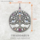 Amulet Magical Lucky Symbol Tree Flower Karma Whell Sun Bird Butterfly Pendants Jewelry 925 Sterling Silver Gift For Women Men