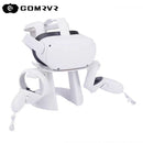 GOMRVR VR头戴显示器和触控手柄展示架，适用于Oculus Quest 2的头盔与手柄支架（白色）