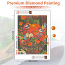 HUACAN Full Square Diamond Painting Kit Bird Embroidery Diamond Mosaic Sale Halloween Rhinestone Picture