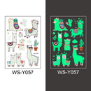 Tattoo Stickers Luminous Child Kid Temporary Fake Tattoos Glow Paste on Face Arm Leg for Children Body Art Mermaid Sticker