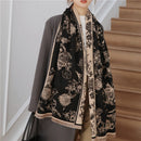 Warm Winter Scarf Cashmere Women Pashmina Design Print Shawls Wrap Female Thick Blanket Soft Bufanda Stoles 2022 Fashion