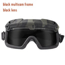 Tactical Airsoft Paintball Goggles Windproof Anti Fog CS Wargame Hiking Protection Goggles Fits for Tactical Helmet