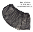 2x Car Side Window Sock Sunshade Visor Mosquito Net For Baby Kid Pet Breathable Sun Shade Mesh Backseat Block Curtains Black