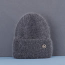 Hot Selling Winter Hat Real Rabbit Fur Winter Hats For Women Fashion Warm Beanie Hats Women Solid Adult Cover Head Cap