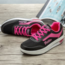 Women Vulcanized Shoes Platform Low-top Shake Shoes Mesh Heightening Casual Sneakers Light Concise Loafers Non-slip Soft Bottom