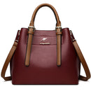 Genuine Large Capacity Casual Tote Bag Leather Shoulder Crossbody Bags for Women 2022 Simple Female Shopper Bag Designer Handbag