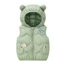 Children Warm Down Vest Autumn Baby Boys Girls Thicken Waistcoat Kids Outerwear Vests Children High Quality Hooded Jackets Vest