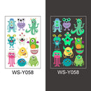 Tattoo Stickers Luminous Child Kid Temporary Fake Tattoos Glow Paste on Face Arm Leg for Children Body Art Mermaid Sticker