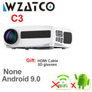 WZATCO C3 LED Projector Android 10.0 WIFI Full HD 1080P 300 inch Big Screen Proyector Home Theater Smart Video Beamer