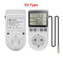 KT3100 KT3200 Thermostat Digital Temperature Controller Socket Outlet Timer Switch Sensor Heating Cooling 16A 220V for Heat Mat