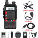 宝锋对讲机UV 10R V2 双向CB无线电发射器 远距离UV-10R 128信道VHF UHF 136-174Mhz 400-520Mhz 双频