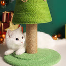 圣诞树猫爬架剑麻猫抓柱磨爪猫抓板宠物家具圣诞装饰
