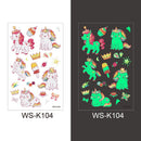 Tattoo Stickers Luminous Child Kid Temporary Fake Tattoos Glow Paste on Face Arm Leg for Children Body Art Mermaid Sticker